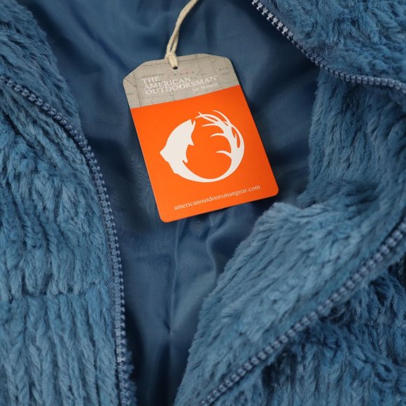 NWT women The American outdoorsman Blue soft puffer jacket XL - Picture 8 of 16